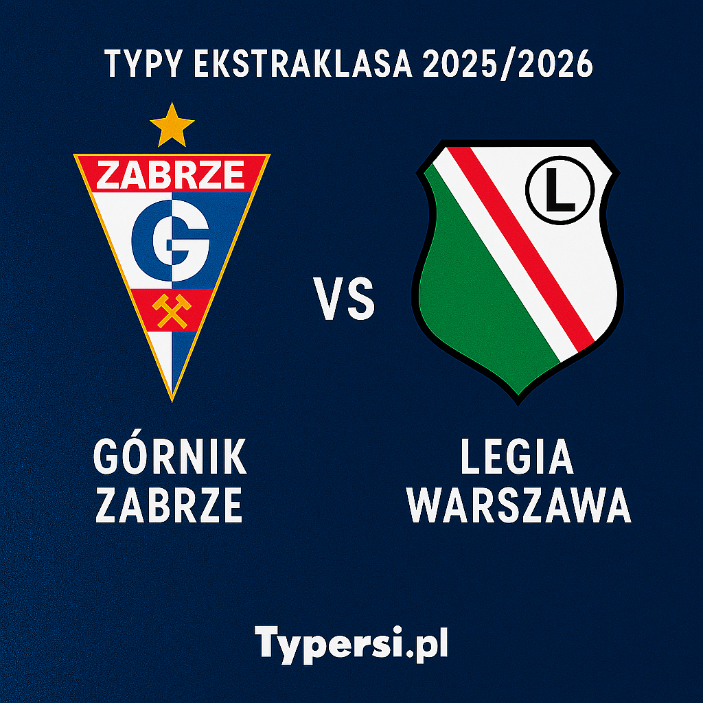 Typy Ekstraklasa 2025/2026: Górnik Zabrze vs Legia Warszawa – 11 kolejka