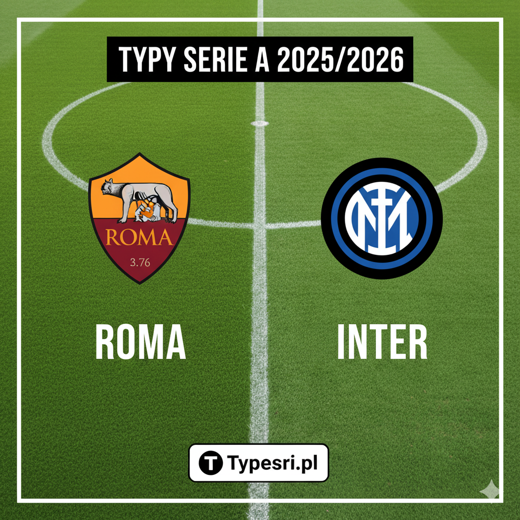 Typy bukmacherskie Serie A 2025/2026 : Roma vs Inter - 7 kolejka