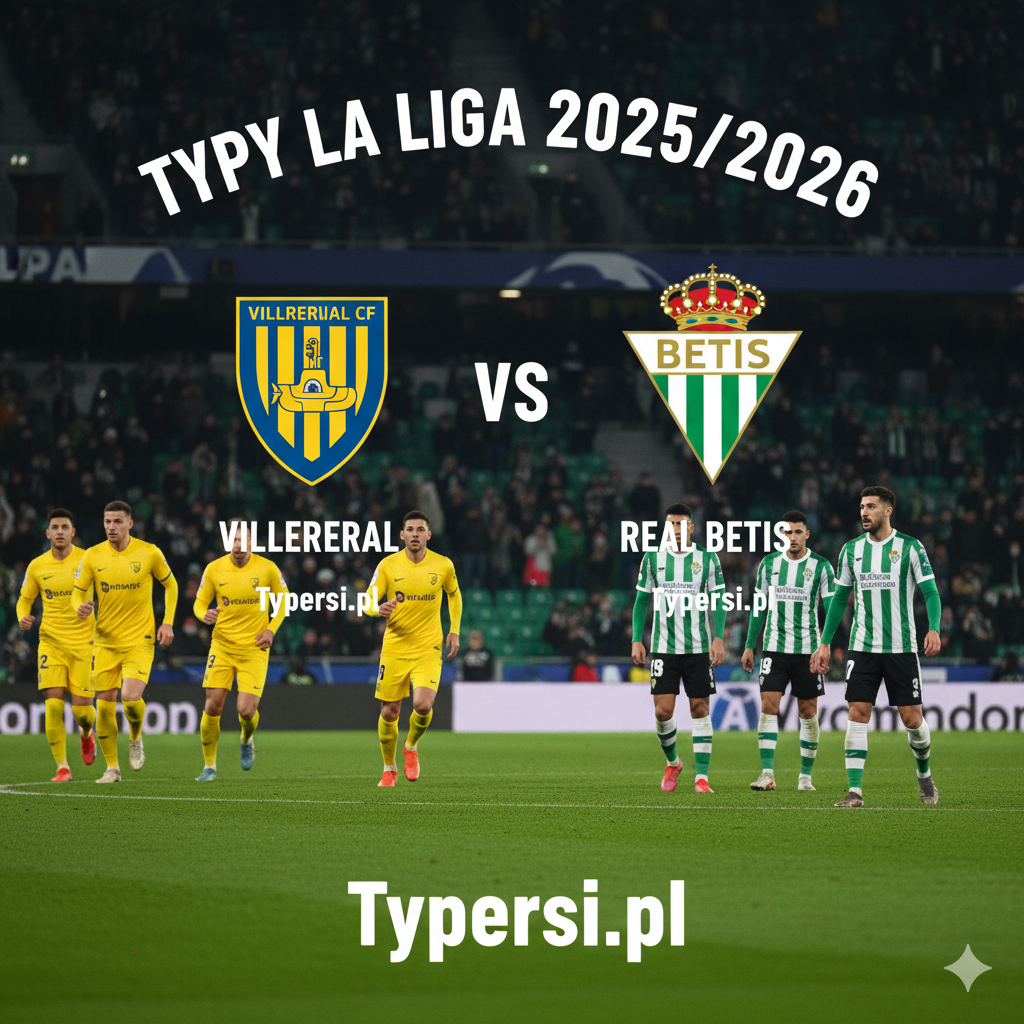 Typy bukmacherskie La Liga 2025/2026 : Villarreal vs Real Betis - 9 kolejka