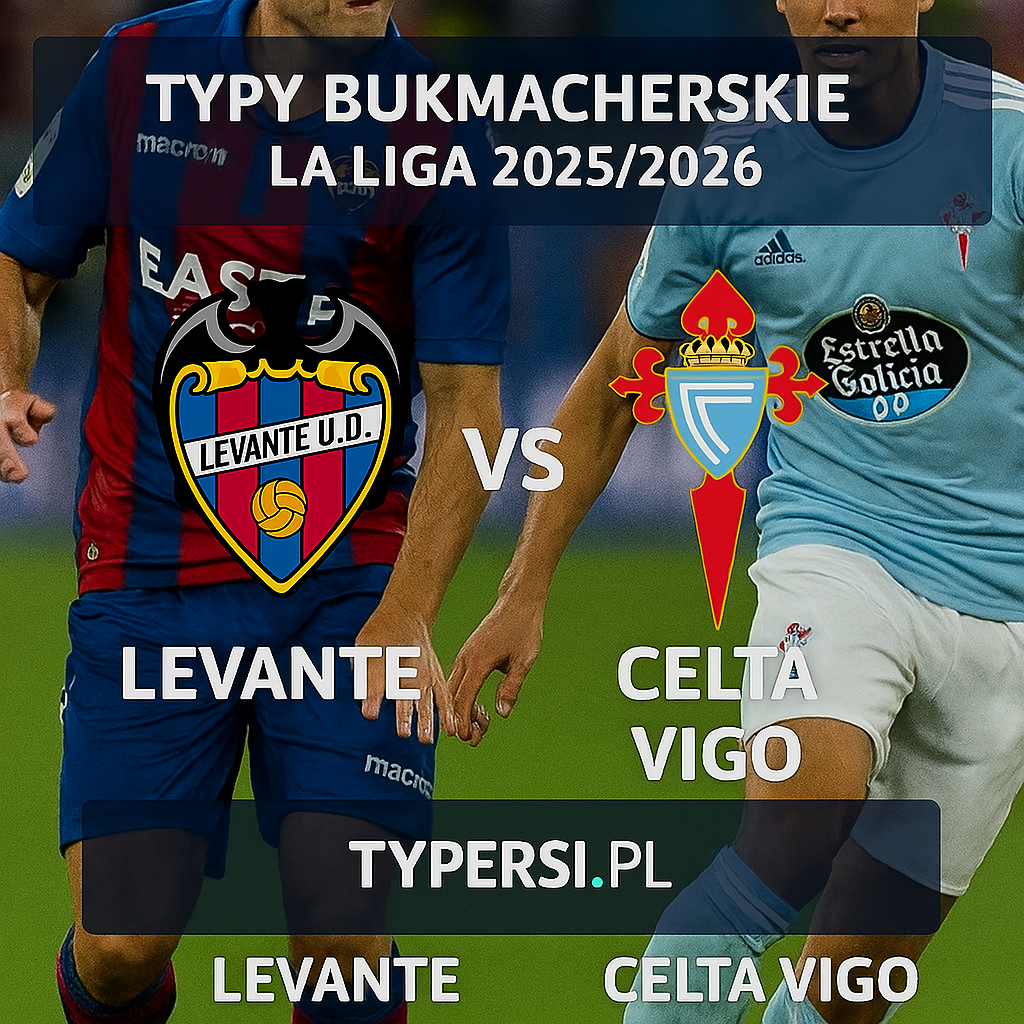 Typy Bukmacherskie La Liga 2025/2026 : Levante vs Celta Vigo - 11 kolejka