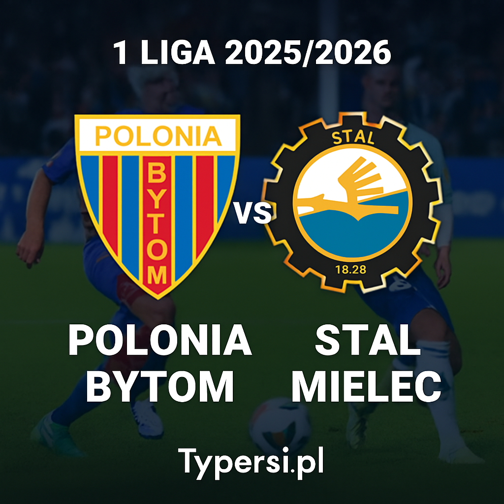 Typowanie 1 Liga 2025/2026 : Polonia Bytom vs Stal Mielec  – 17 kolejka