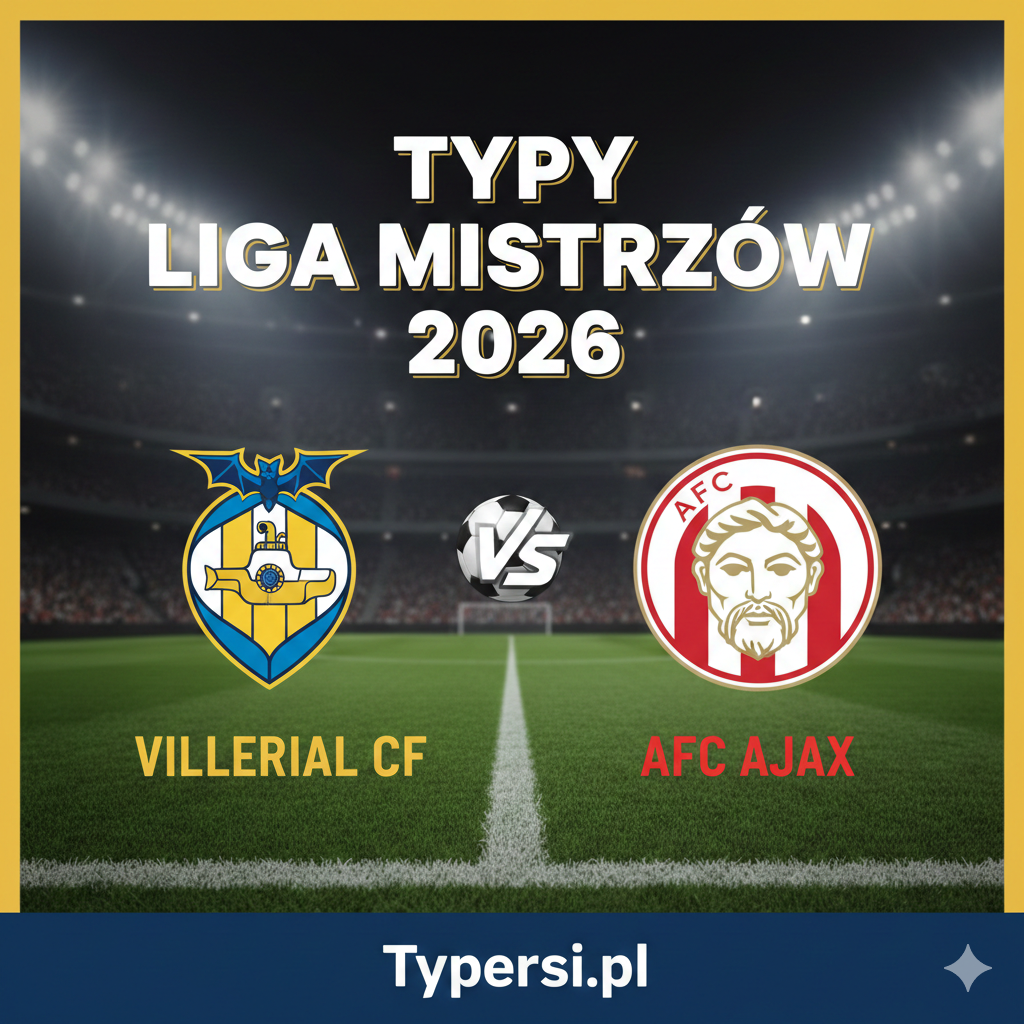 Typy Liga Mistrzów 2026 : Villarreal vs Ajax - 7 kolejka