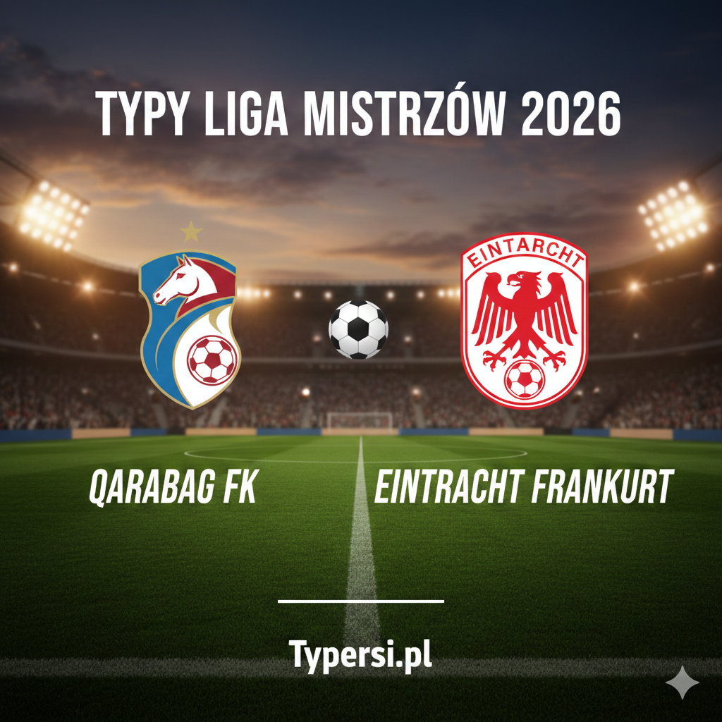 Typy Liga Mistrzów 2026 : Qarabag FK vs Eintracht Frankfurt - 7 kolejka