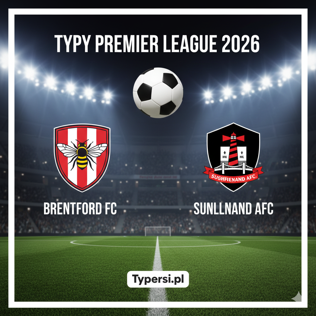 Typy bukmacherskie Premier League 2026 : Brentford vs Sunderland - 21 kolejka