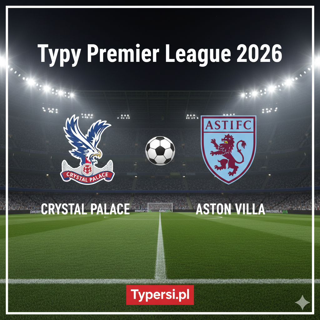 Typy bukmacherskie Premier League 2026 : Crystal Palace vs Aston Villa - 21 kolejka