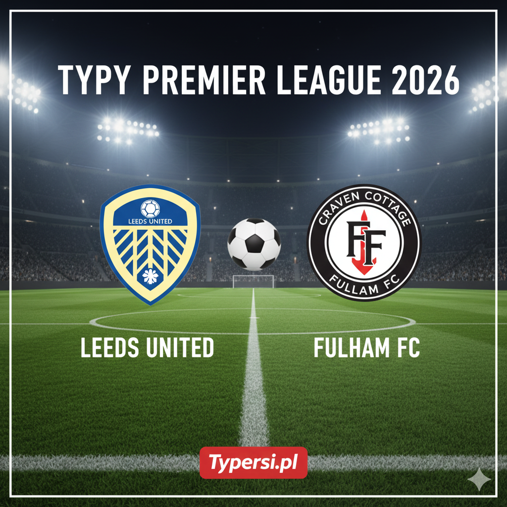 Typy bukmacherskie Premier League 2026 : Leeds United vs Fulham - 22 kolejka