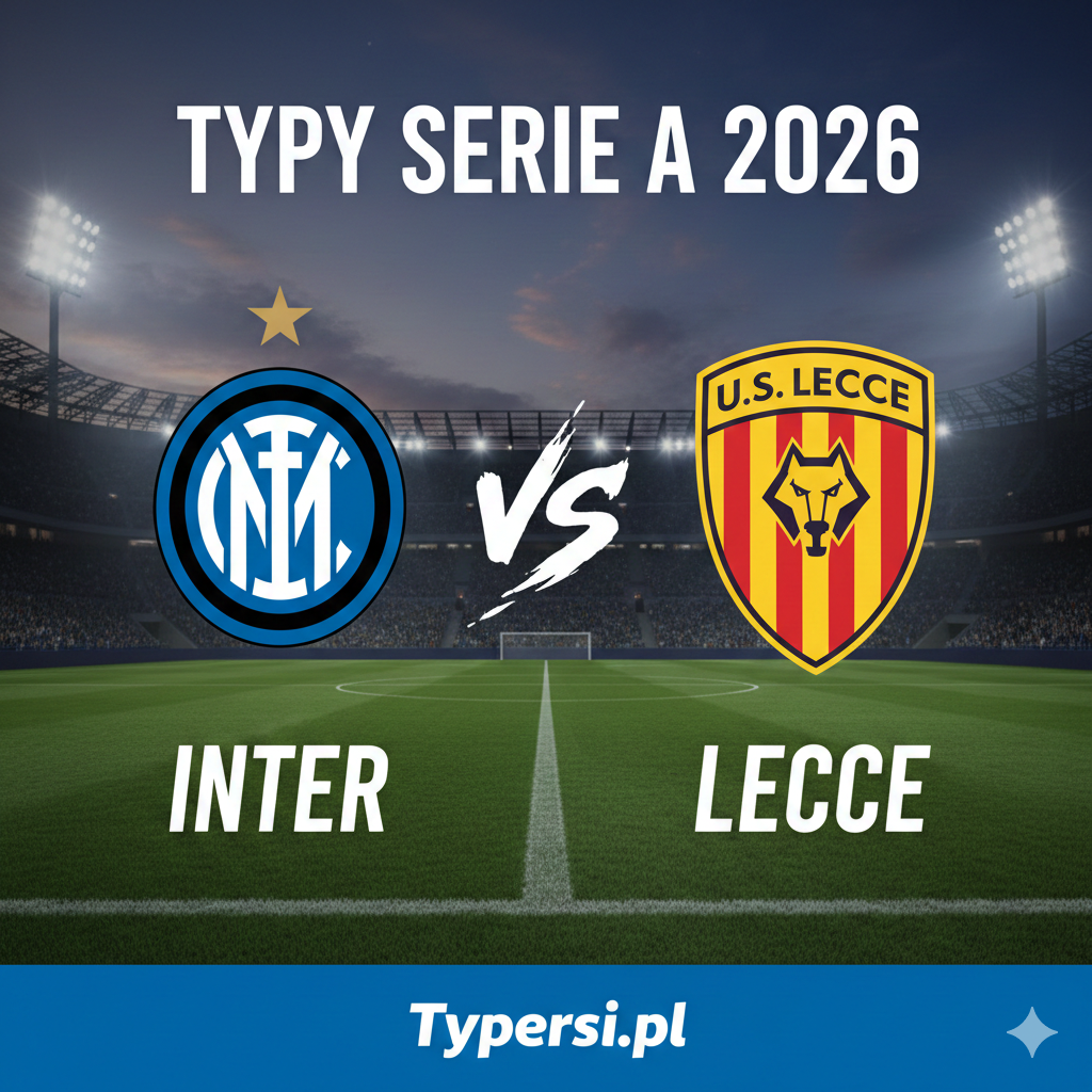 Typy bukmacherskie Serie A 2026 : Inter vs Lecce - 20 kolejka