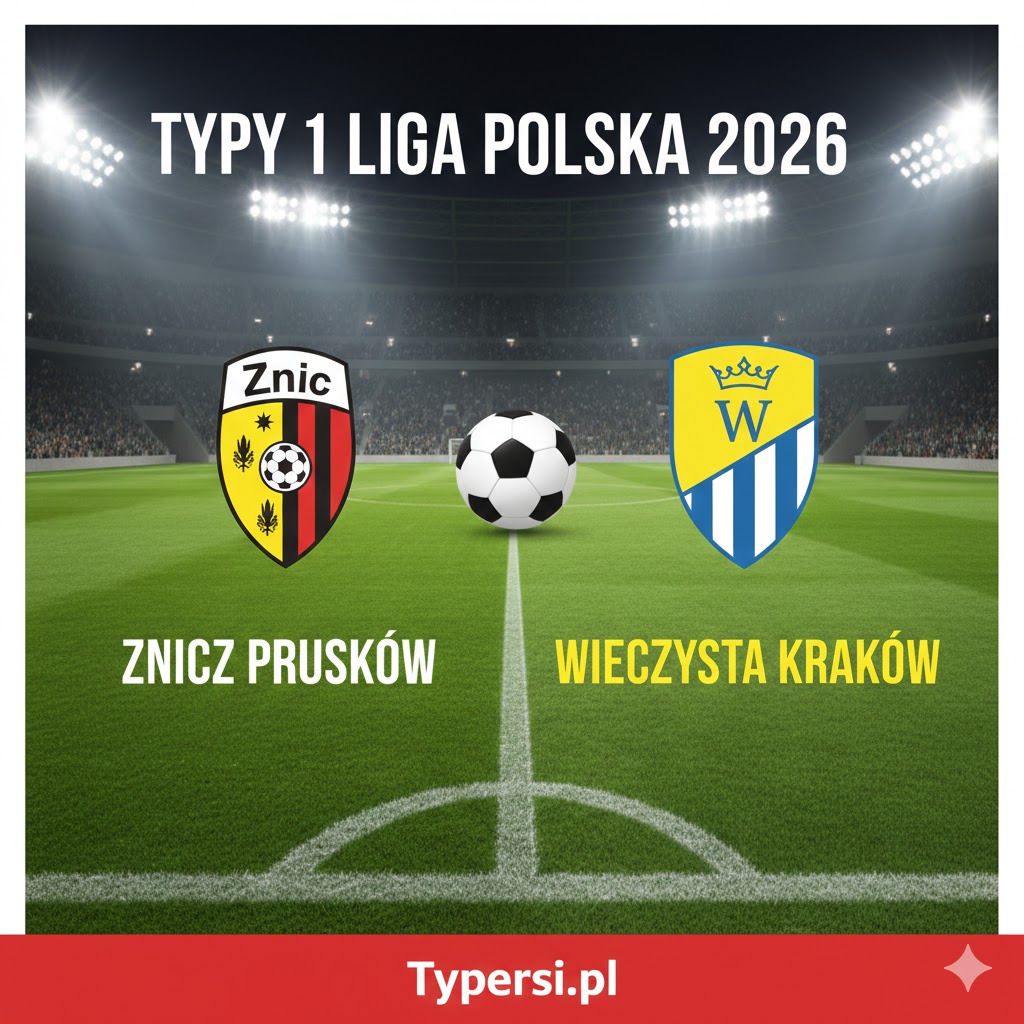 Typy 1 liga polska 2026 : Znicz Pruszków vs Wieczysta Krakow - 20 kolejka