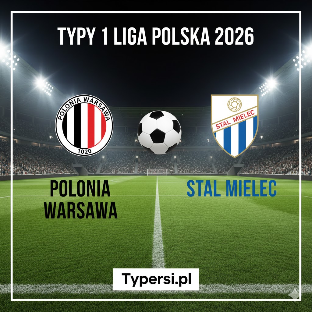 Typy 1 liga polska 2026 : Polonia Warszawa vs Stal Mielec - 20 kolejka