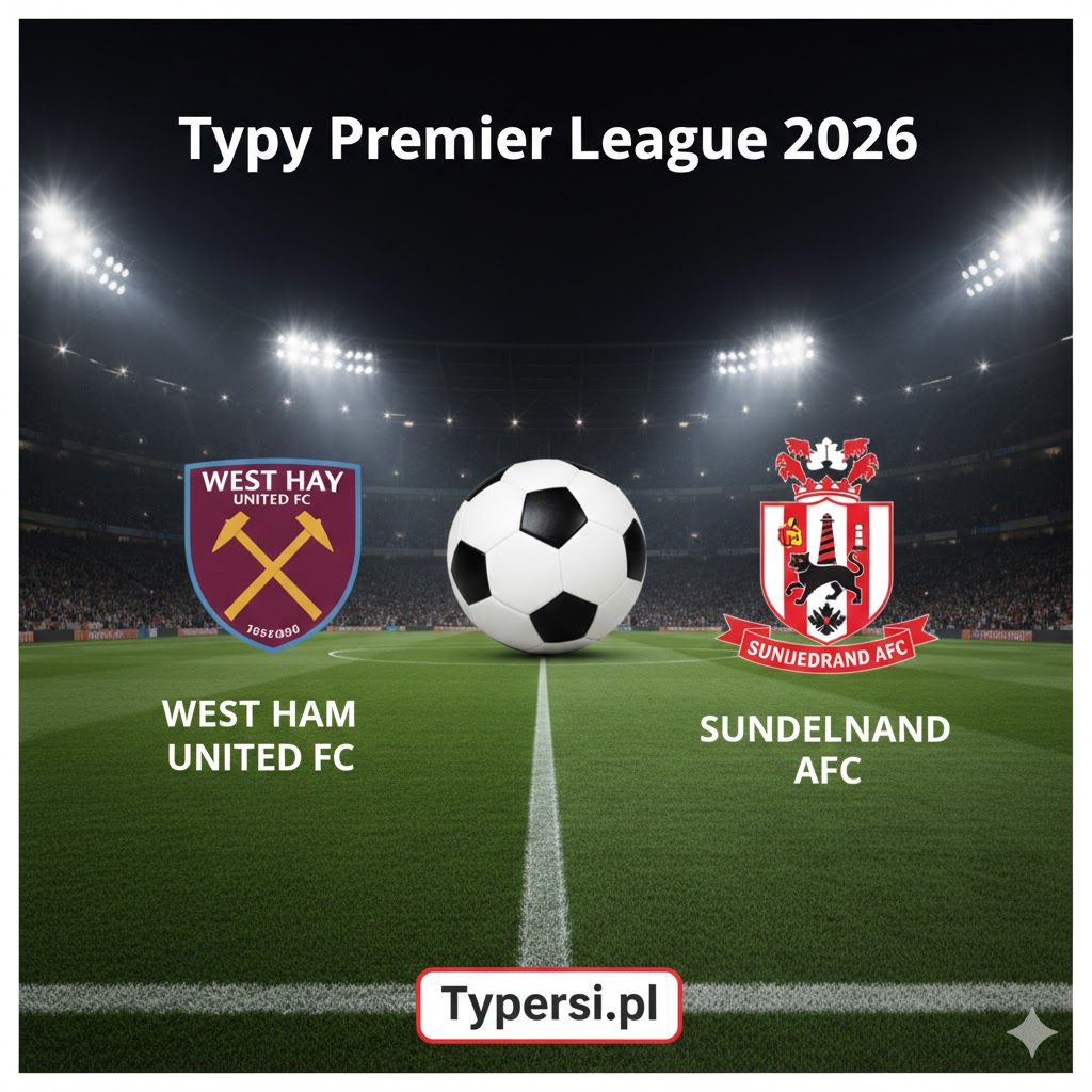 Typy Premier League 2026 : West Ham United vs Sunderland - 23 kolejka