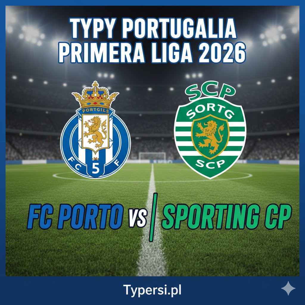 Typy Bukmacherów Portugalia Primeira Liga  2026 : FC Porto vs Sporting CP - 21 kolejka