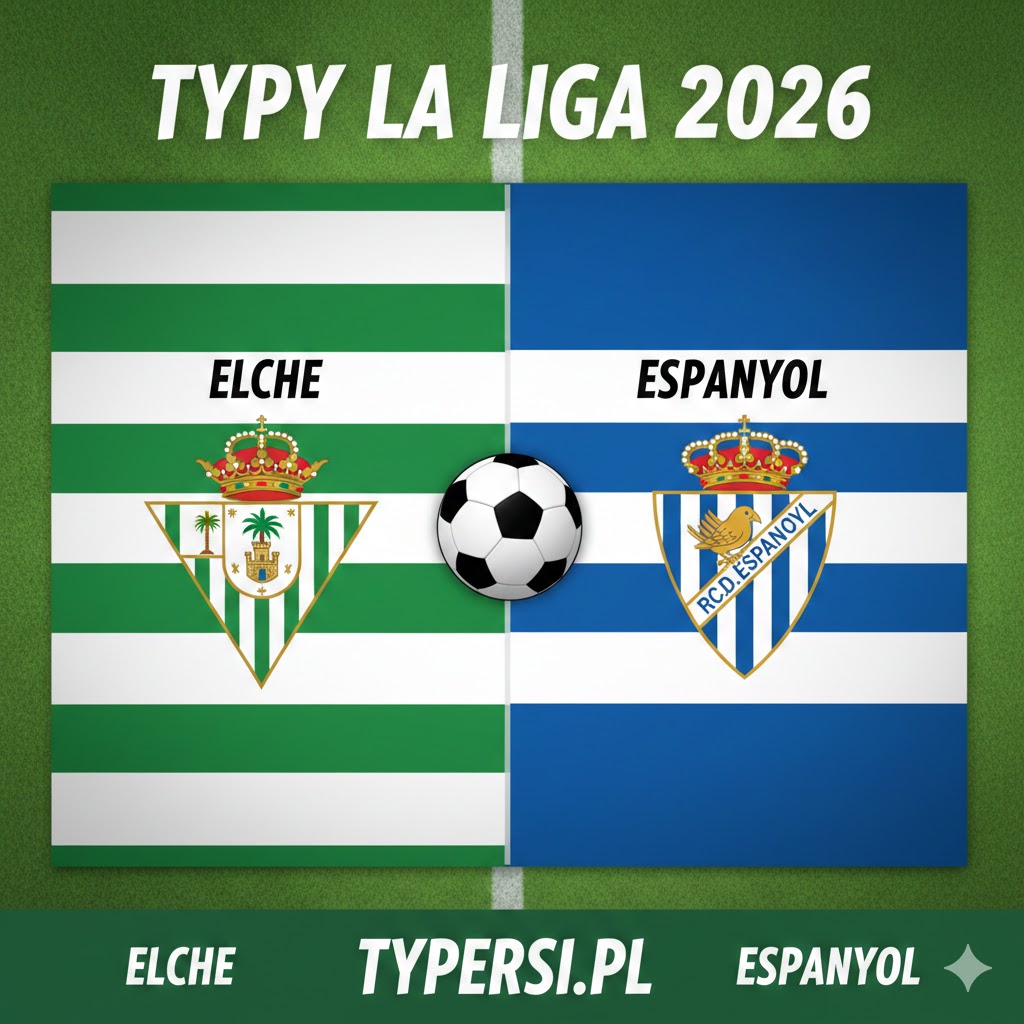 Typowanie La Liga 2026: Elche vs Espanyol - 26 kolejki