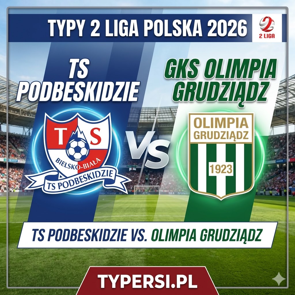 Typy Bukmacherów 2 liga polska 2026 : Podbeskidzie vs Olimpia Grudziądz - 24 kolejka