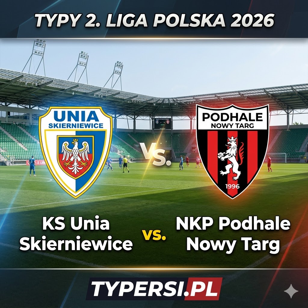 Typy Bukmacherów 2 liga polska 2026 : Unia Skierniewice vs NKP Podhale - 24 kolejka