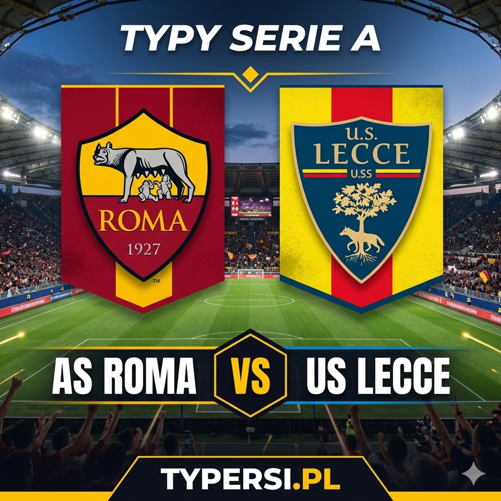 Typy na Dziś : Roma vs Lecce - 30 kolejka Serie A 2026