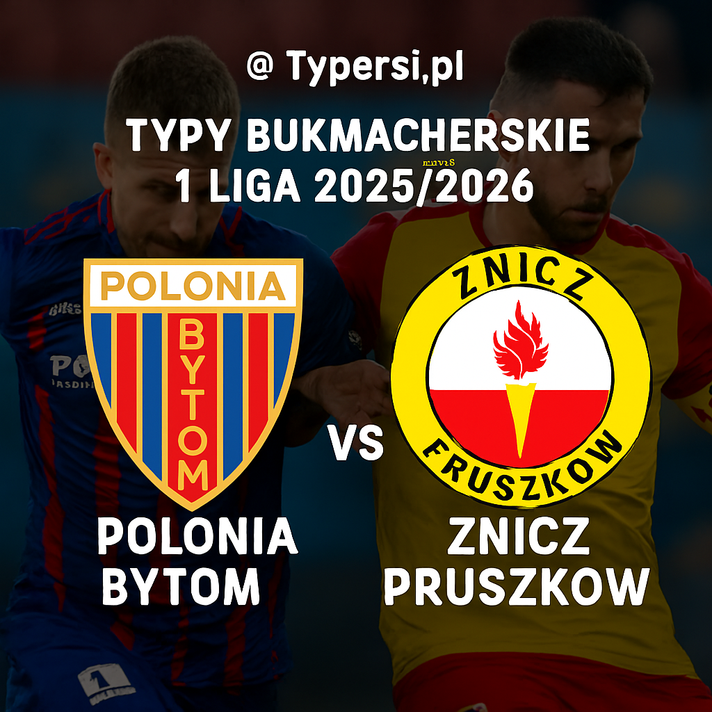 Typy Bukmacherskie 1 Liga 2025/2026 : Polonia Bytom vs Znicz Pruszków - 15 kolejka
