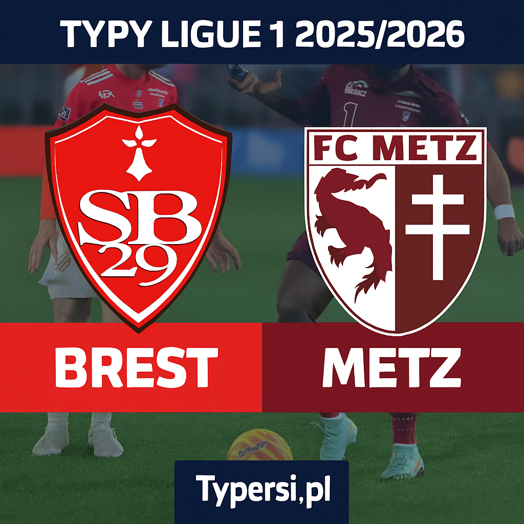 Typy Ligue 1 2025/2026 : Brest vs Metz - 13 kolejka