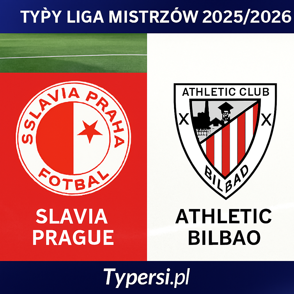 Typy Liga Mistrzów 2025/2026 : Slavia Prague vs Athletic Bilbao - 5 kolejka