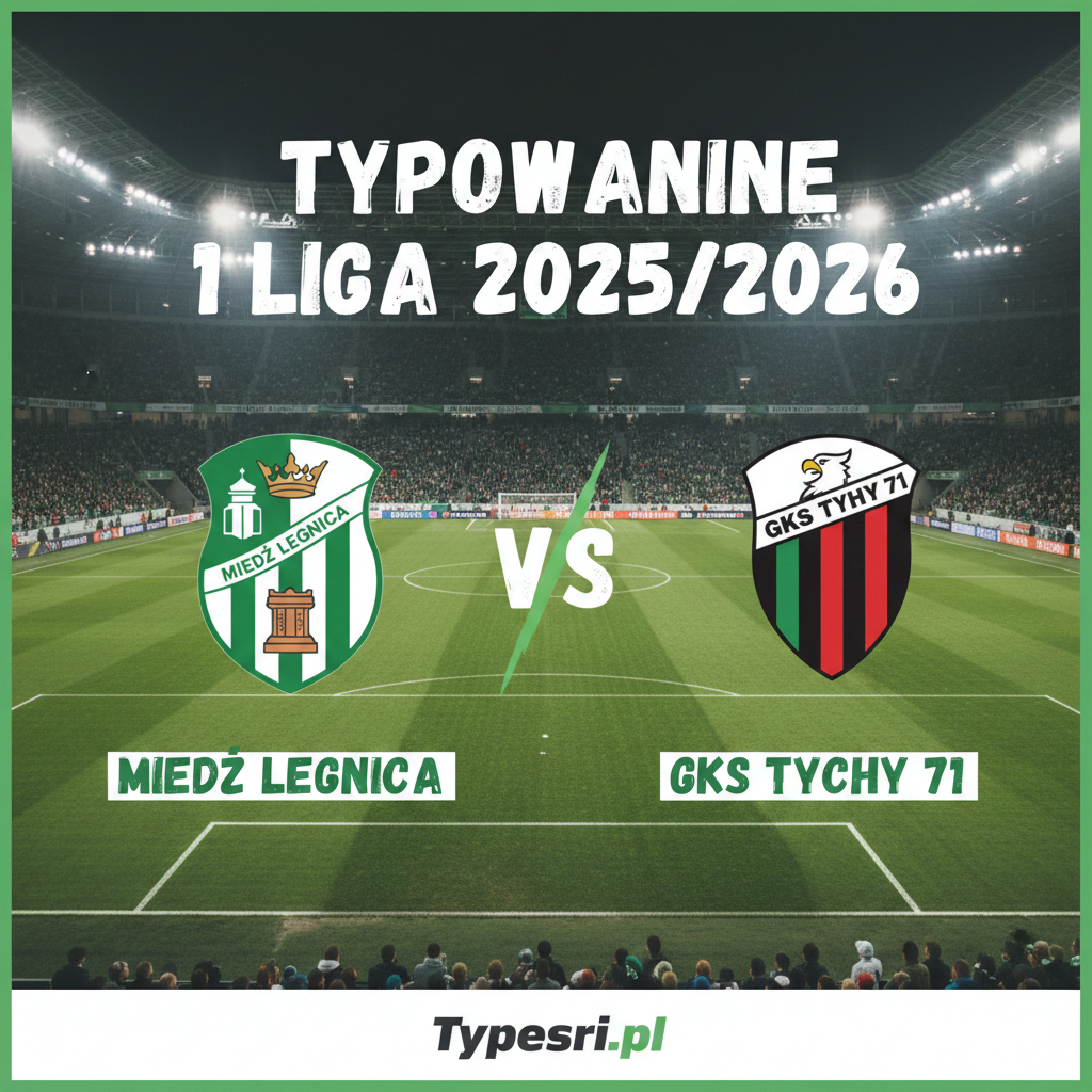 Typowanie 1 Liga 2025/2026: Miedź Legnica vs GKS Tychy 71 - 17 kolejka