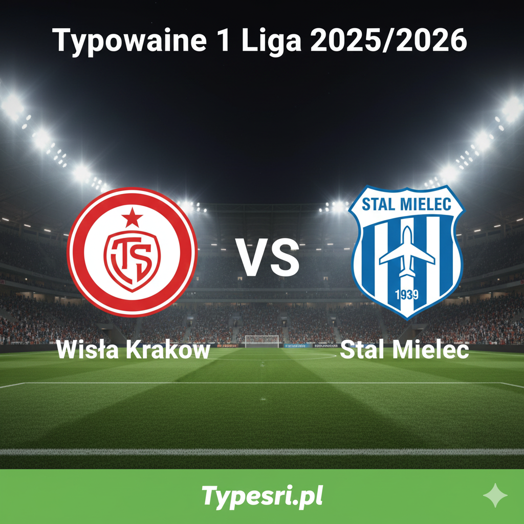 Typowanie 1 Liga 2025/2026: Wisła Kraków vs Stal Mielec - 18 kolejka