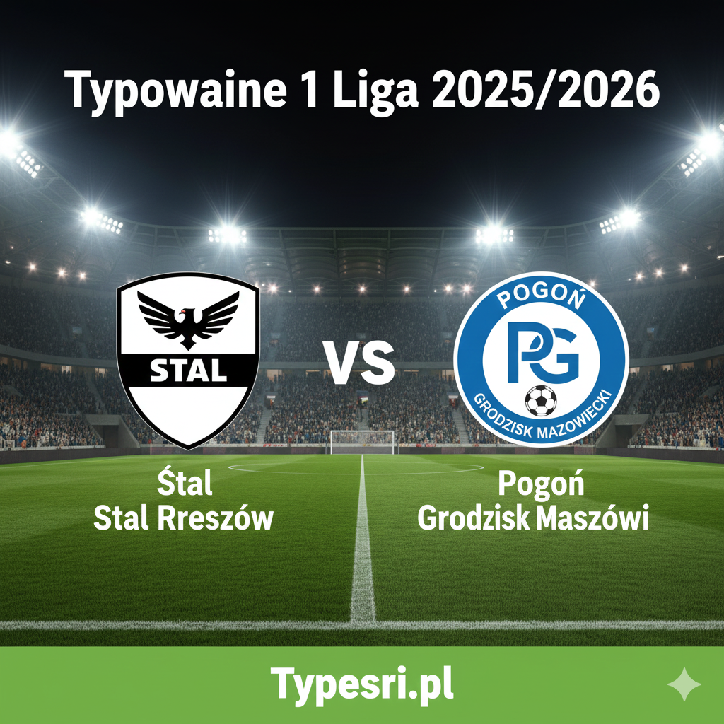 Typowanie 1 Liga 2025/2026: Stal Rzeszów vs Pogoń Grodzisk - 18 kolejka