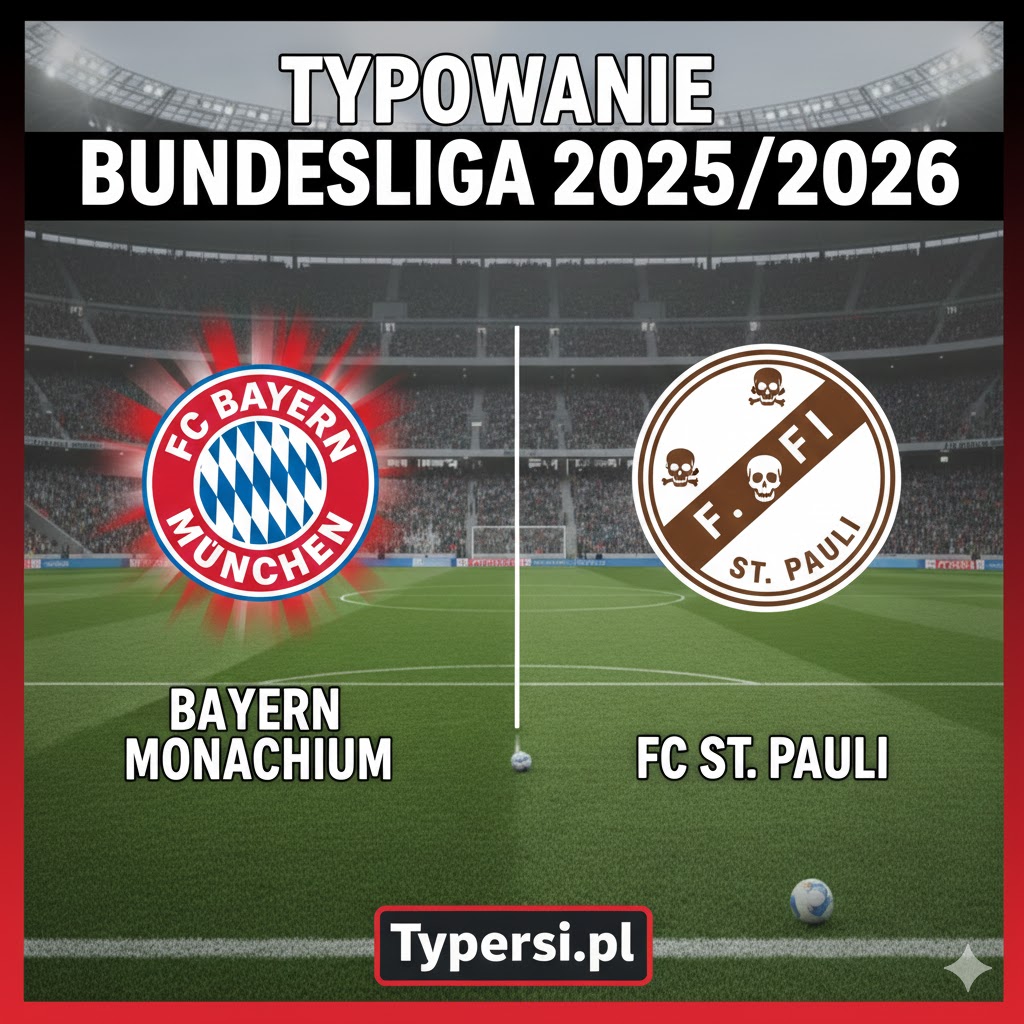Typowanie Bundesliga 2025/2026: Bayern Monachium vs St. Pauli - 12 kolejka