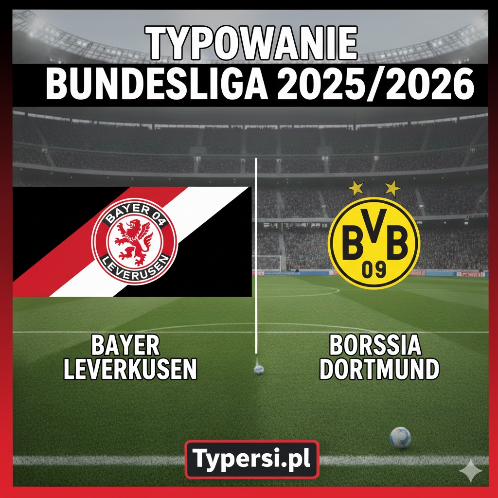 Typowanie Bundesliga 2025/2026: Bayer Leverkusen vs Borussia Dortmund - 12 kolejka