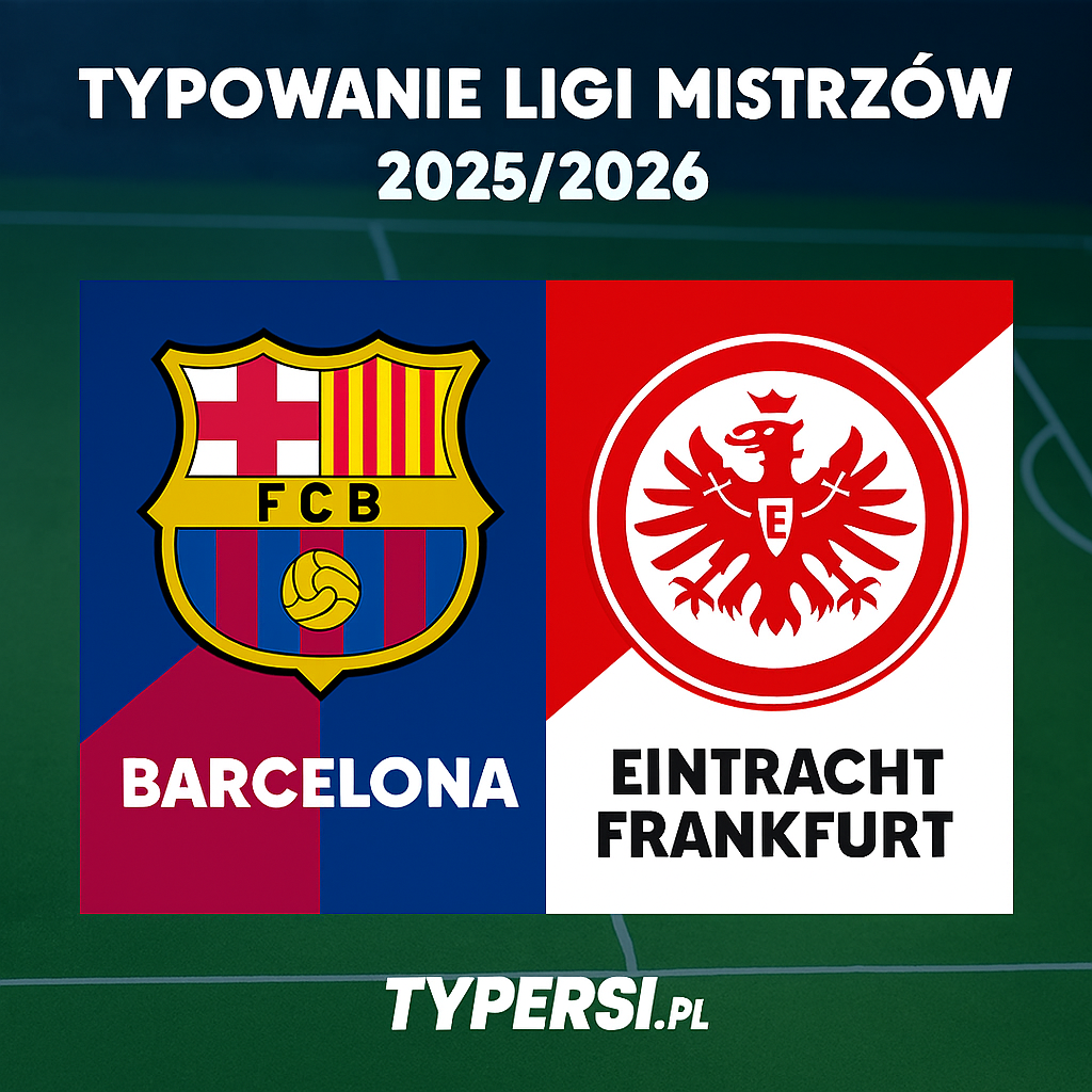 Typowanie Ligi Mistrzów 2025/2026: Barcelona vs Eintracht Frankfurt - 6 kolejka