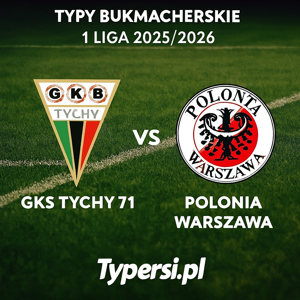 Typy bukmacherskie 1 Liga 2025/2026: GKS Tychy 71 vs Polonia Warszawa - 19 kolejka