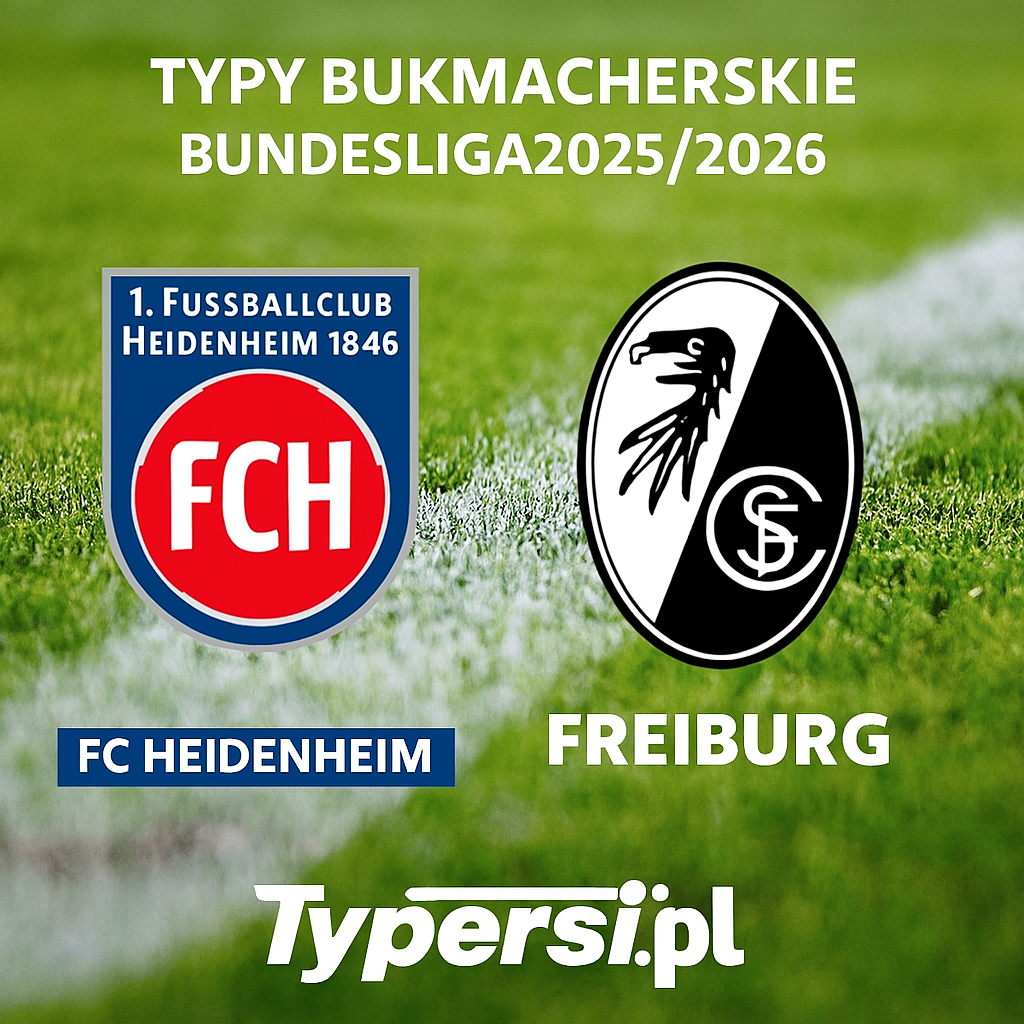 Typy bukmacherskie Bundesliga 2025/2026: FC Heidenheim vs Freiburg - 13 kolejka