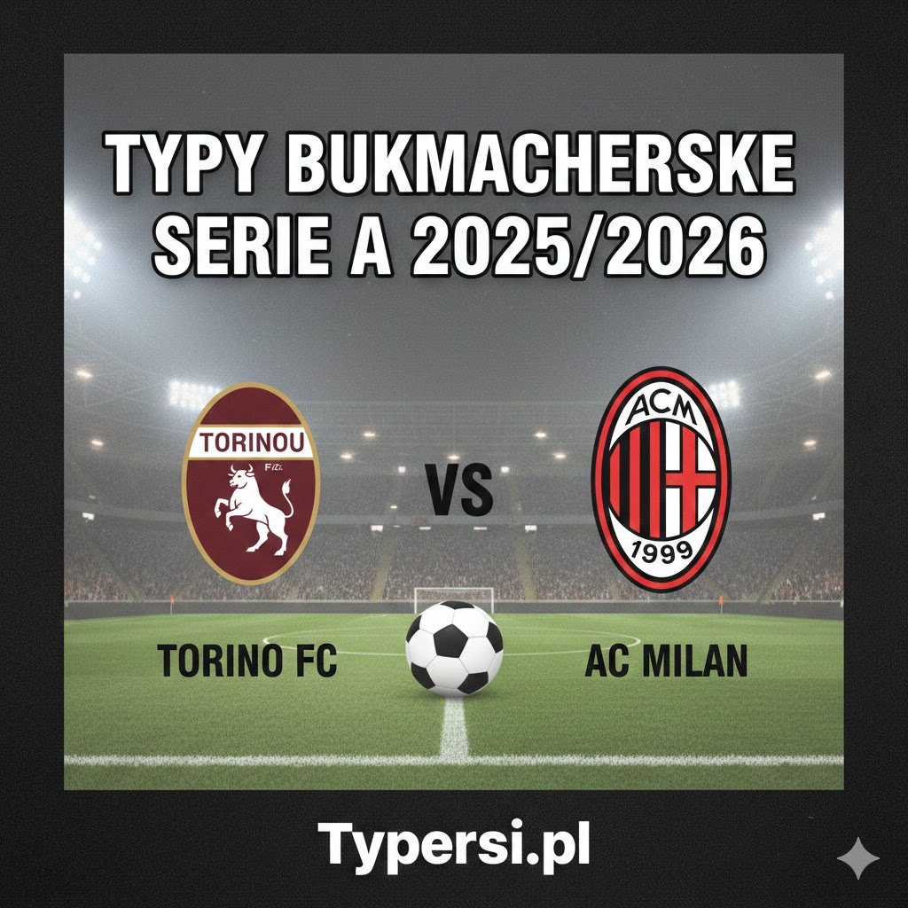 Typy bukmacherskie Serie A 2025/2026: Torino vs AC Milan - 13 kolejka
