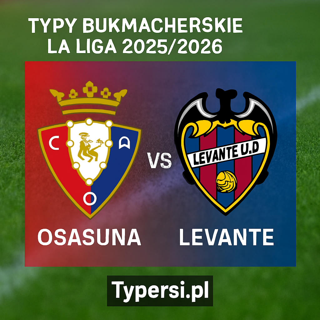 Typy bukmacherskie La Liga 2025/2026: Osasuna vs Levante - 16 kolejka