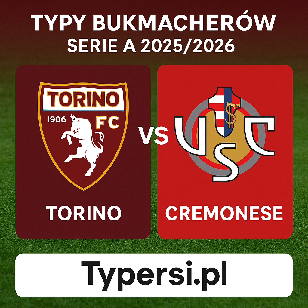 Typy bukmacherów Serie A 2025/2026: Torino vs Cremonese - 15 kolejka