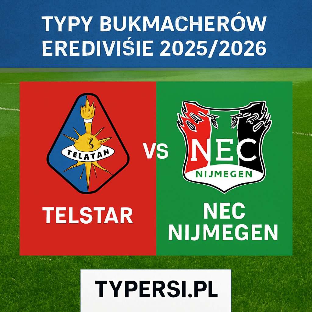 Typy bukmacherów Eredivisie 2025/2026: Telstar vs NEC Nijmegen - 16 kolejka