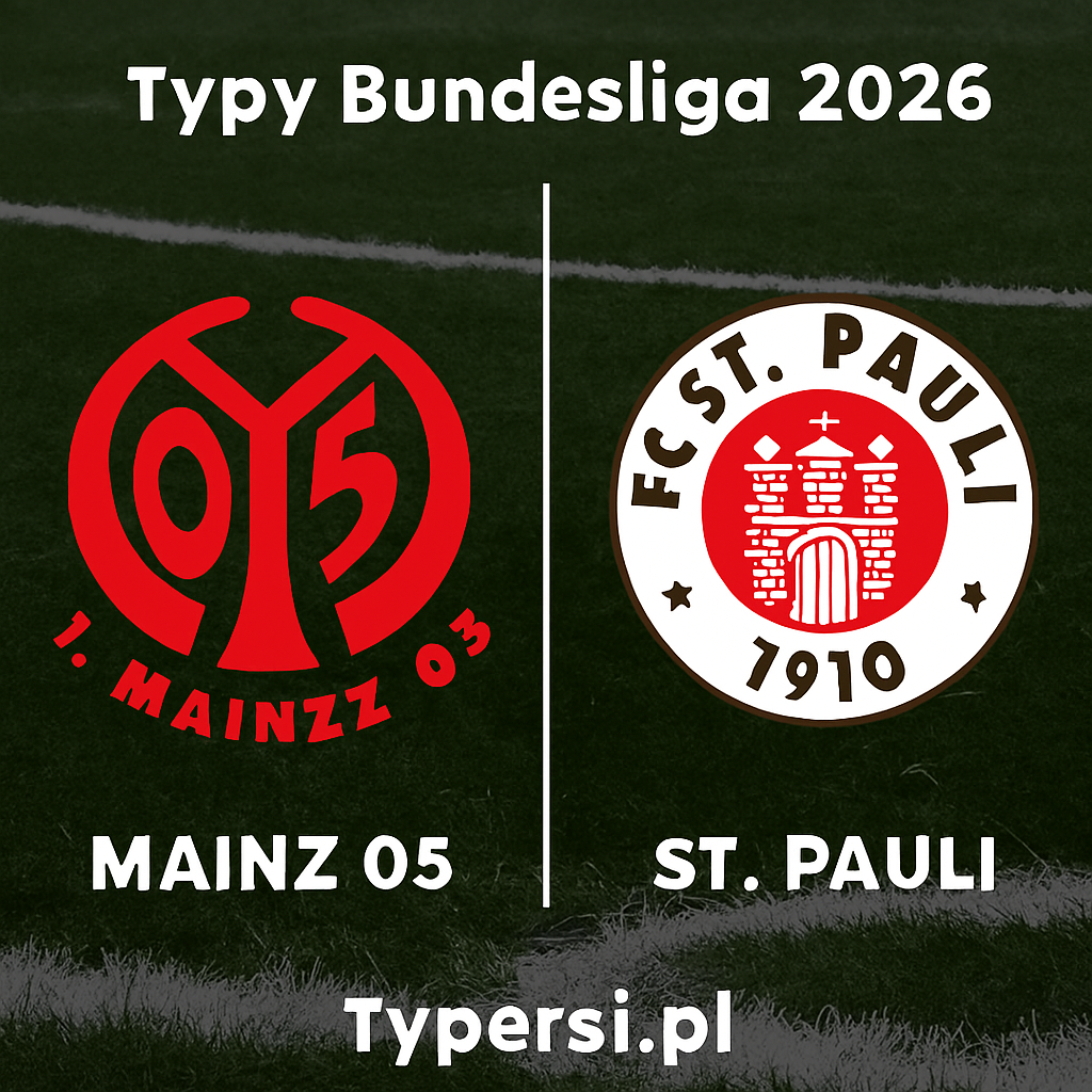 Typy Bundesliga 2026 : Mainz 05 vs St. Pauli - 15 kolejka