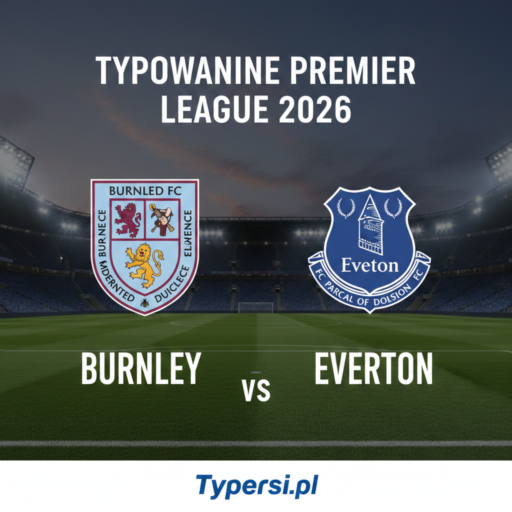 Typowanie Premier League 2026 : Burnley vs Everton - 18 kolejka