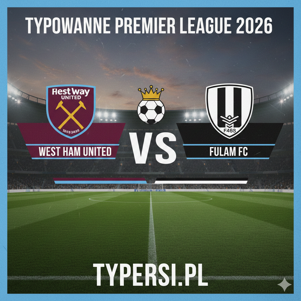 Typowanie Premier League 2026 : West Ham United vs Fulham - 18 kolejka