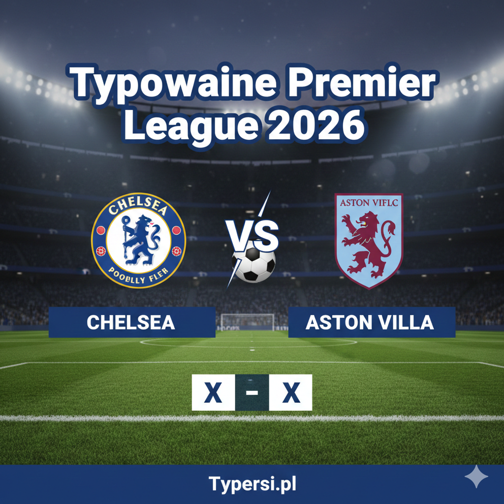 Typowanie Premier League 2026 : Chelsea vs Aston Villa - 18 kolejka