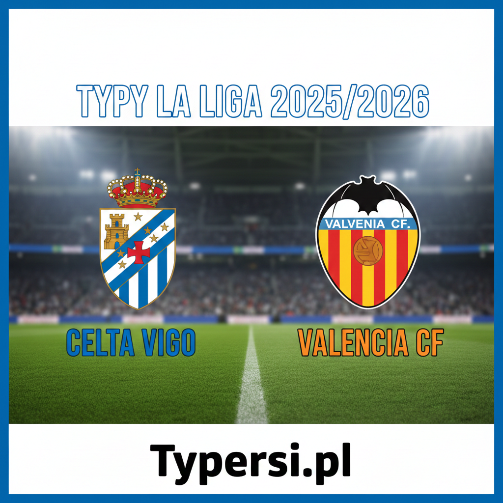 Typowanie La Liga 2026 : Celta Vigo vs Valencia - 19 kolejka