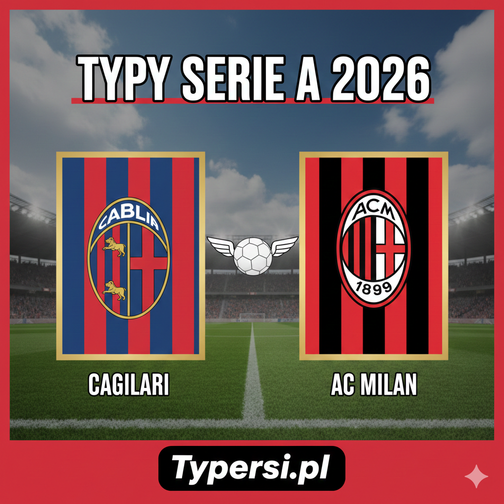 Typowanie Serie A 2026 : Cagliari vs AC Milan - 18 kolejka
