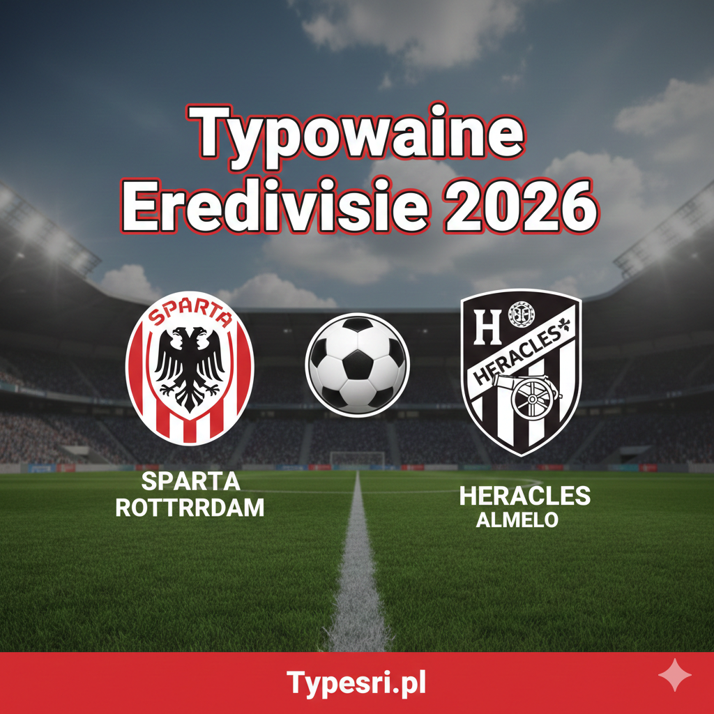 Typowanie Eredivisie 2026 : Sparta Rotterdam vs Heracles - 18 kolejka