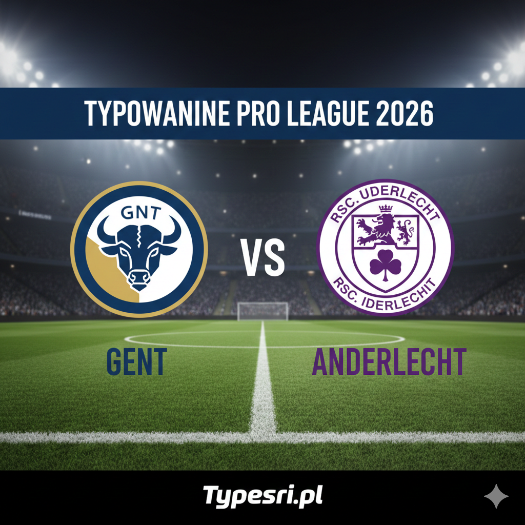 Typowanie Pro League 2026 : Gent vs Anderlecht - 21 kolejka