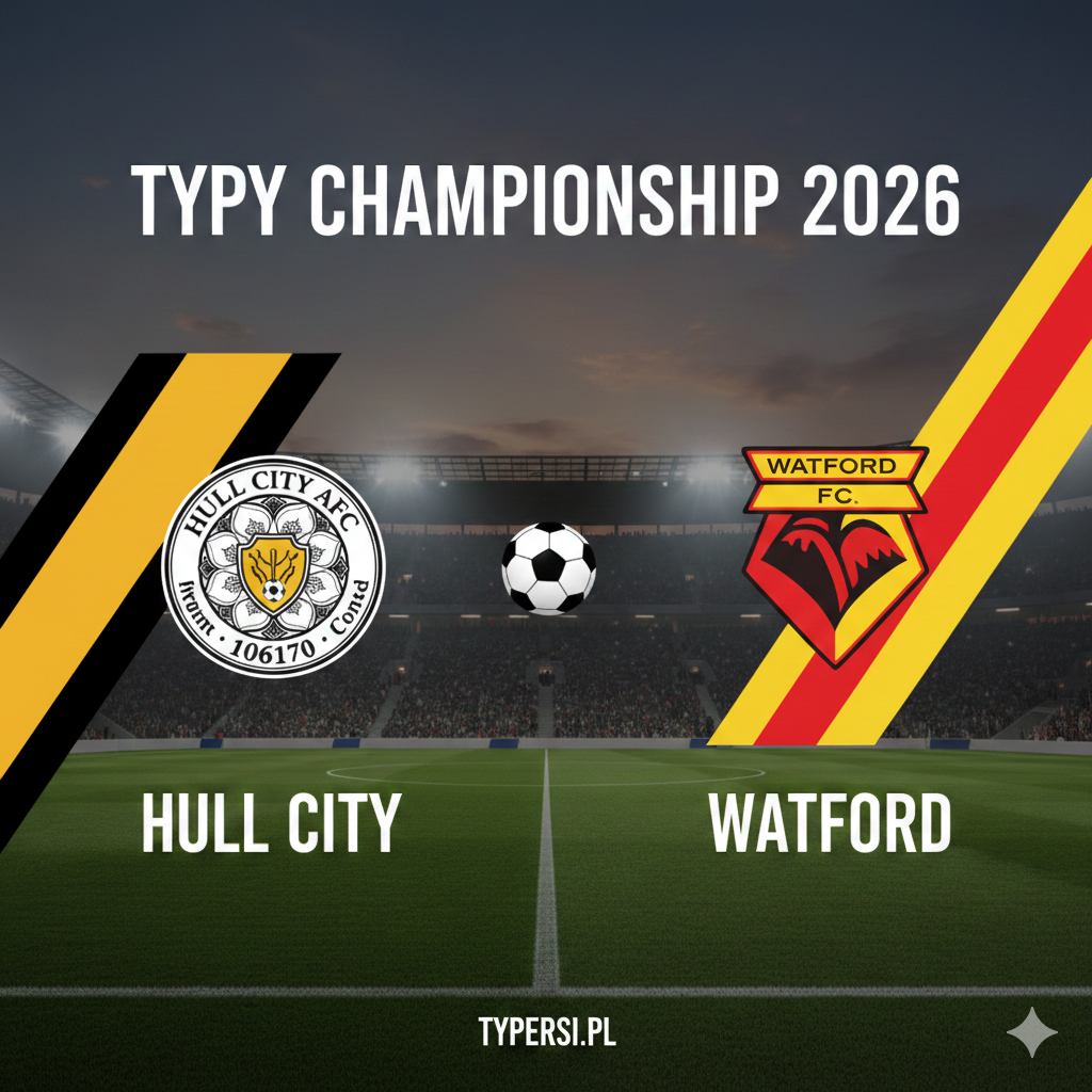 Typowanie Championship 2026 : Hull City vs Watford - 26 kolejka