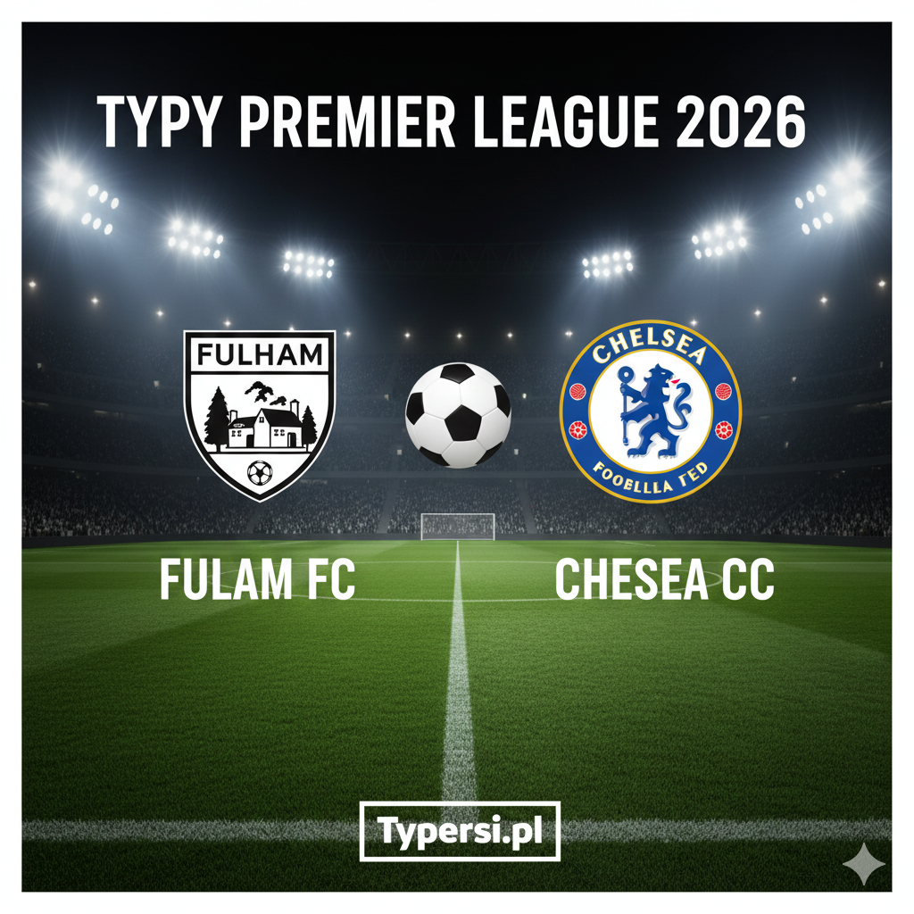 Typy bukmacherskie Premier League 2026 : Fulham vs Chelsea - 21 kolejka
