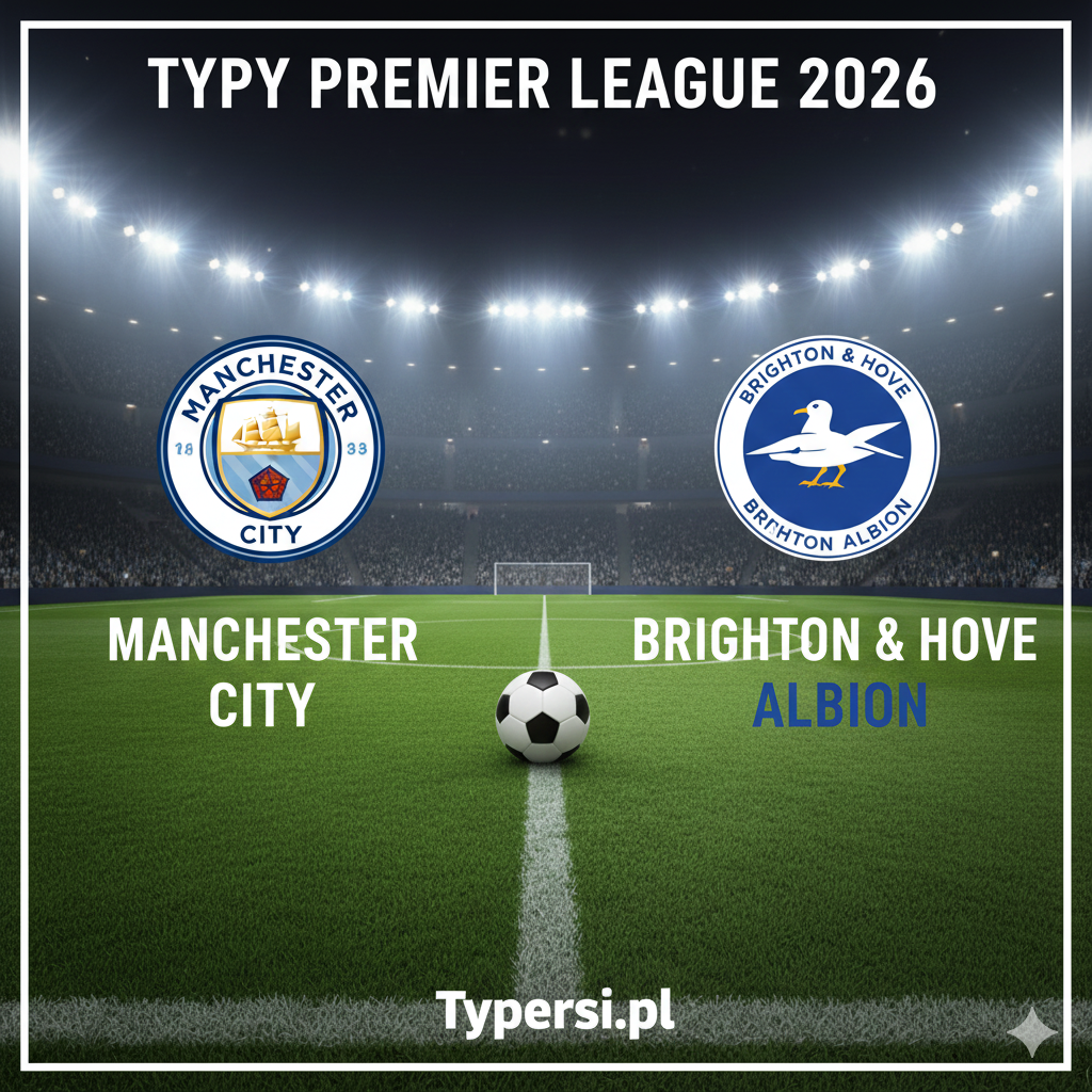 Typy bukmacherskie Premier League 2026 : Manchester City vs Brighton & Hove Albion - 21 kolejka