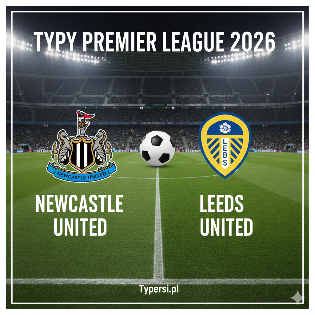 Typy bukmacherskie Premier League 2026 : Newcastle United vs Leeds United - 21 kolejka