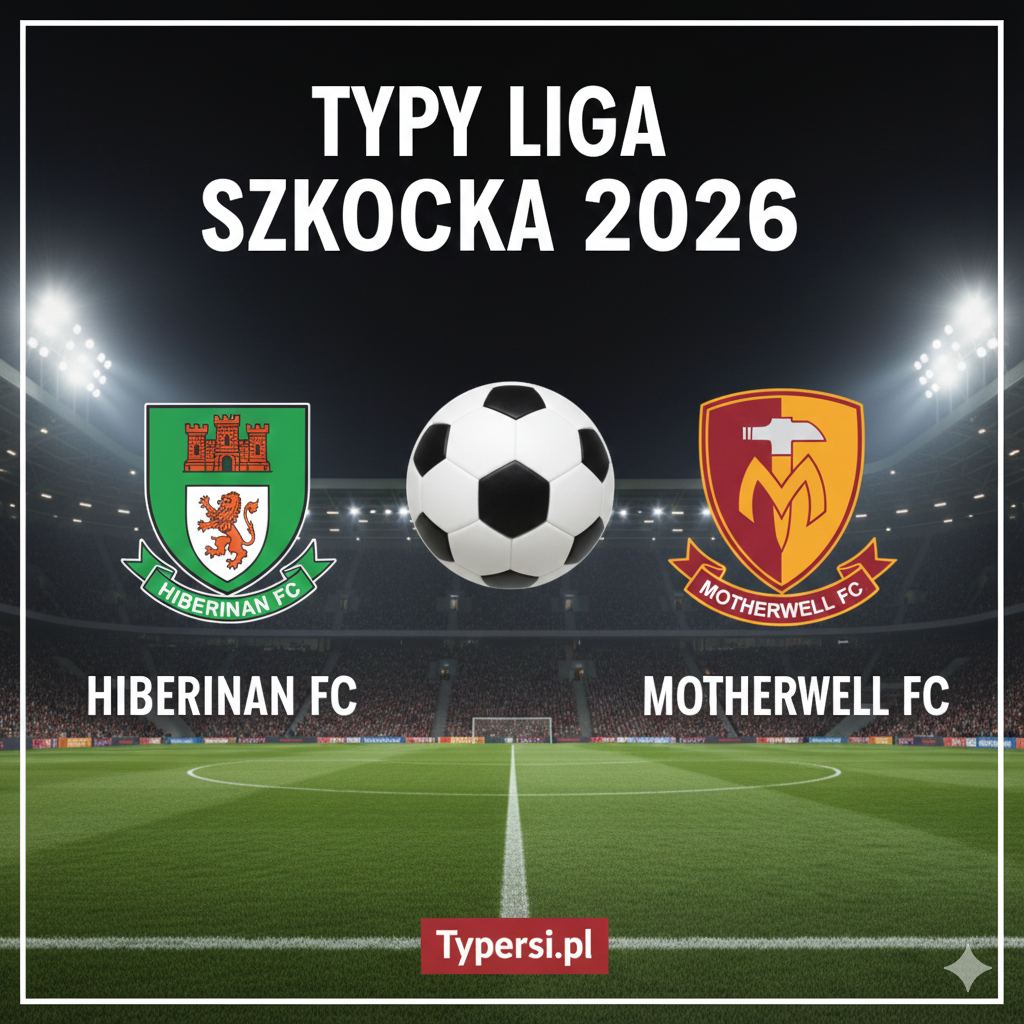 Typy bukmacherskie Liga Szkocka Premiership 2026 : Hibernian vs Motherwell - 22 kolejka