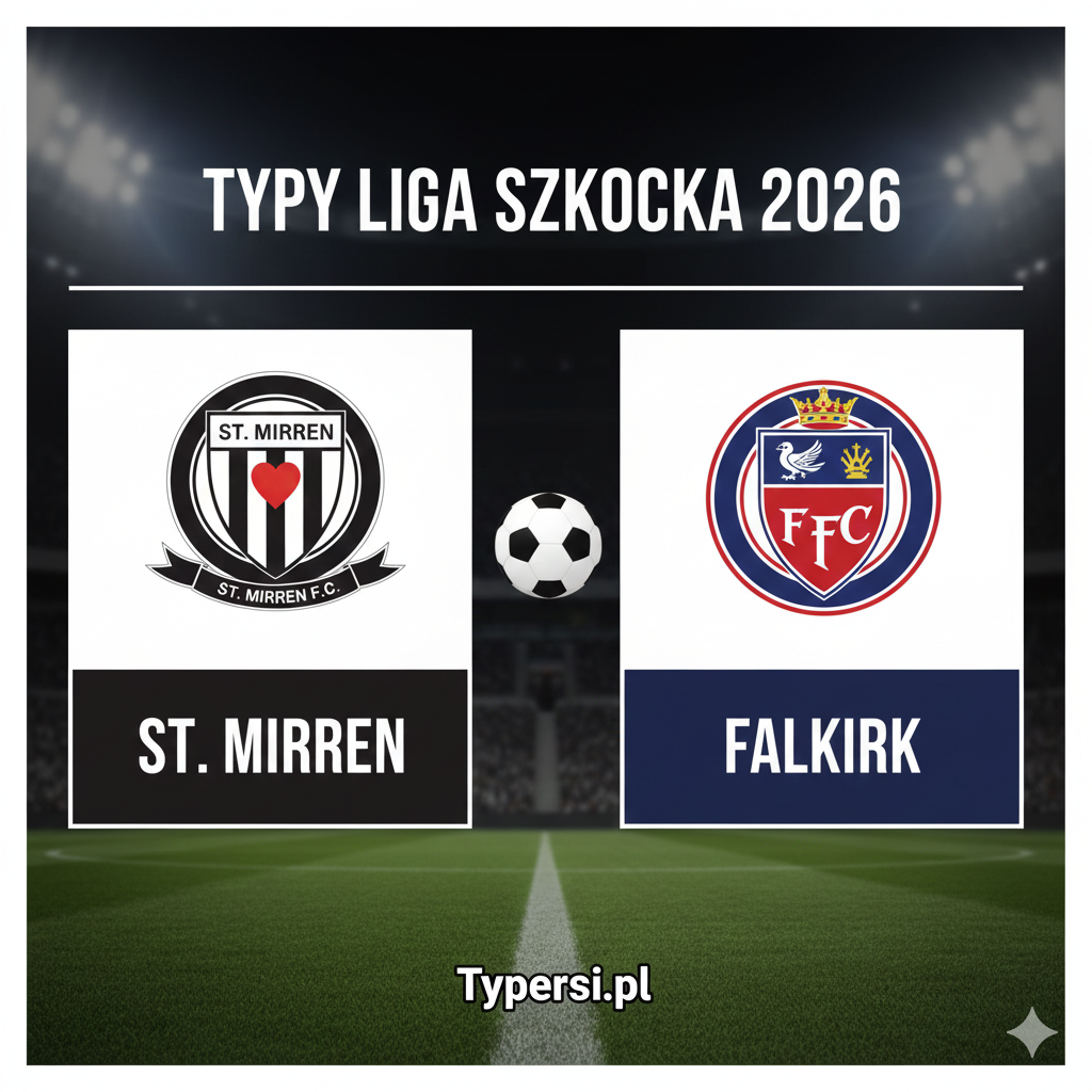 Typy bukmacherskie Liga Szkocka Premiership 2026 : St. Mirren vs Falkirk - 22 kolejka