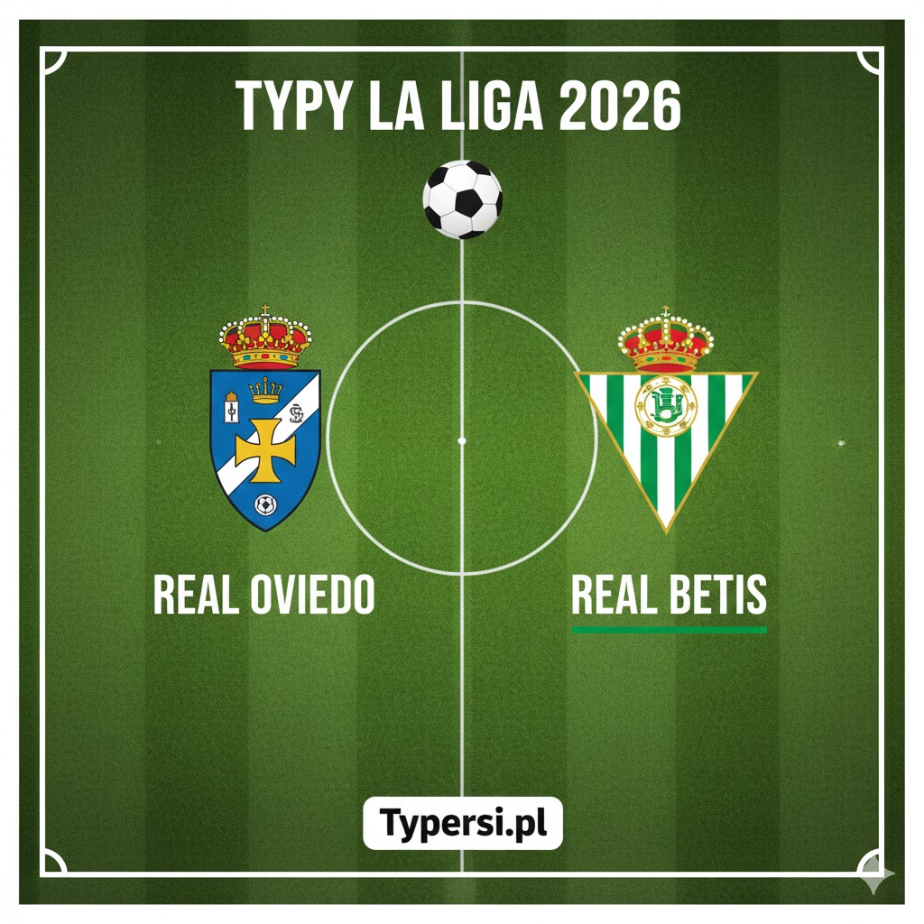Typy bukmacherskie La Liga 2026 : Real Oviedo vs Real Betis - 20 kolejka