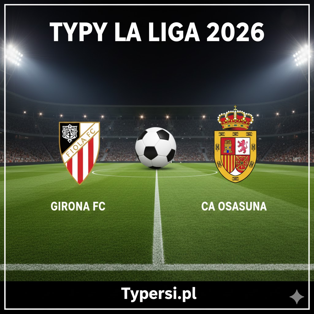 Typy bukmacherskie La Liga 2026 : Girona vs Osasuna - 20 kolejka